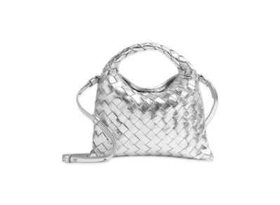 Bottega Veneta Mini Hop "Silver"