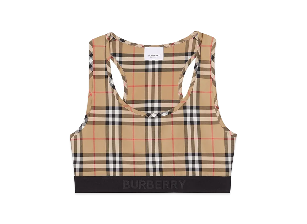 Burberry Women's Check Sporty Top "Beige"
