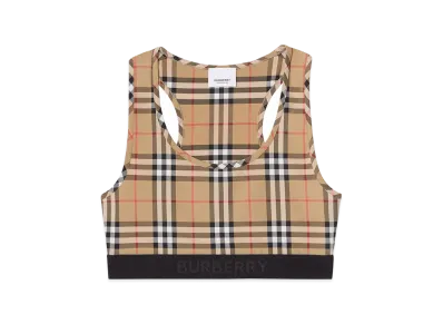 Burberry Women's Check Sporty Top "Beige"