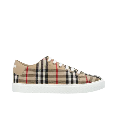 Burberry Women's Embroidered Canvas Sneakers "Printed"
