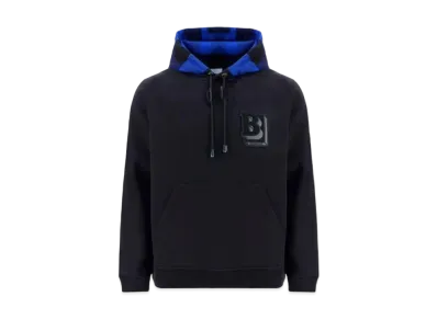Burberry Men's Samuel Check Logo Hoodie "Black"