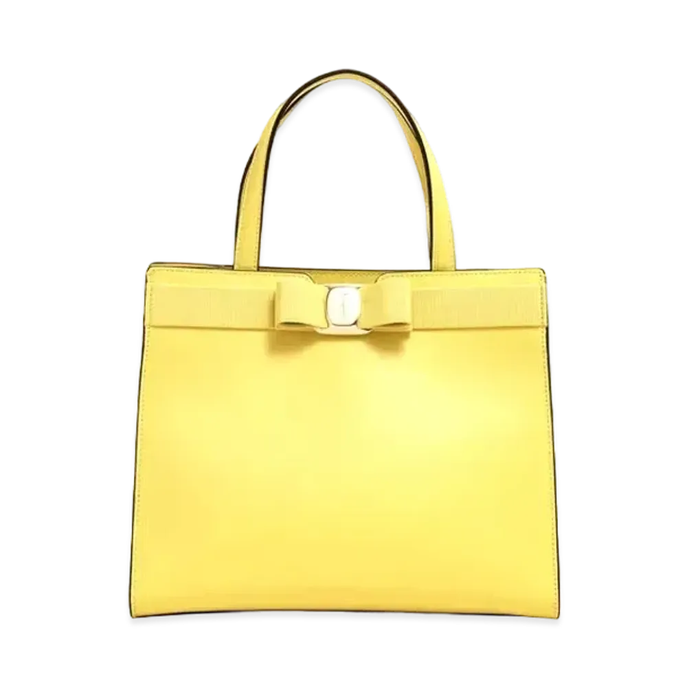 Salvatore Ferragamo Tote Bag "Canary Yellow"