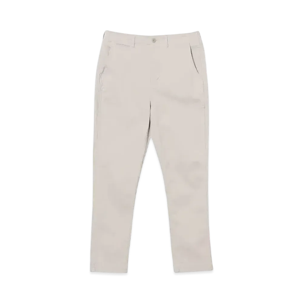 BEAMS Cotton Pique Stretch Tapered Pants "Cement"