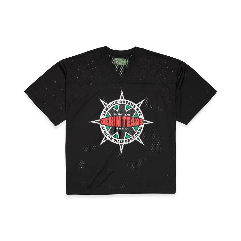 DENIM TEARS Every Star Football Jersey "Black"
