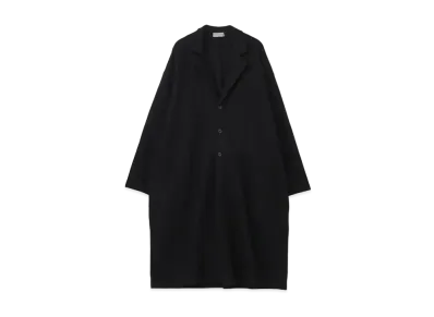 Yohji Yamamoto Pour Homme WOOL RING SOFT COMPRESSION CHESTER COAT "Black"