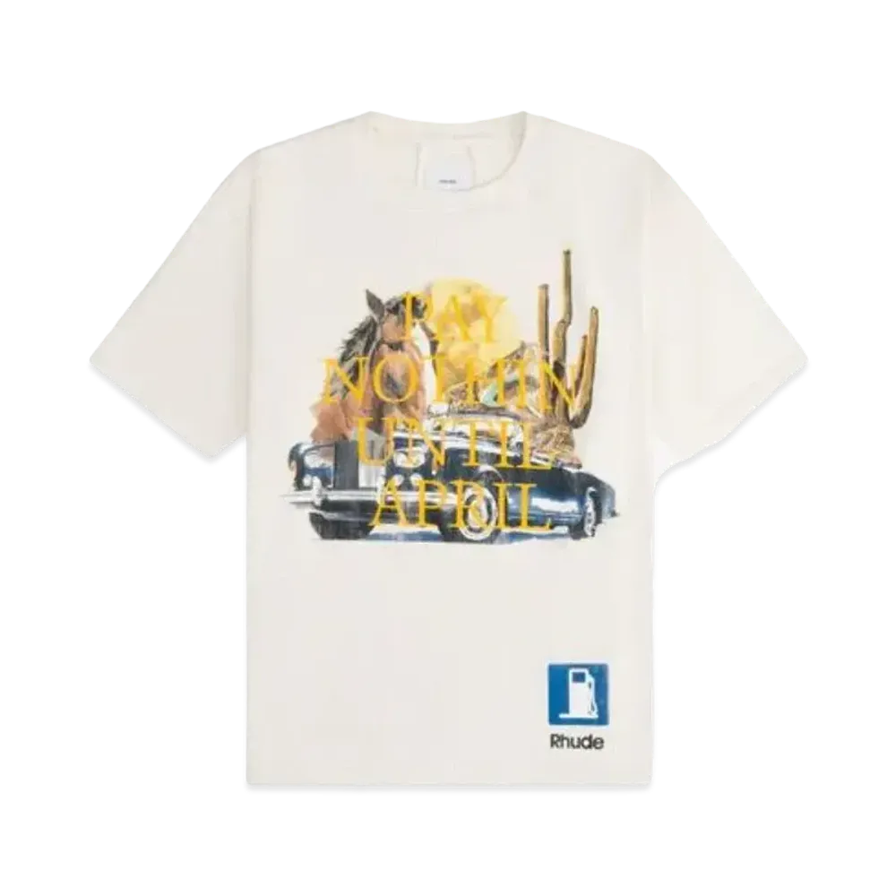 RHUDE Deserto Motors Tee "White"