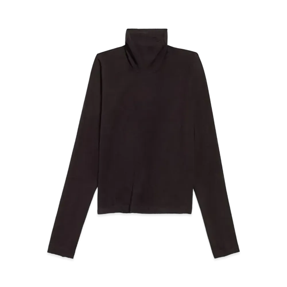 BALENCIAGA BB Classic BALENCIAGA Fitted Turtleneck Peeling Stretch Jersey "Black"