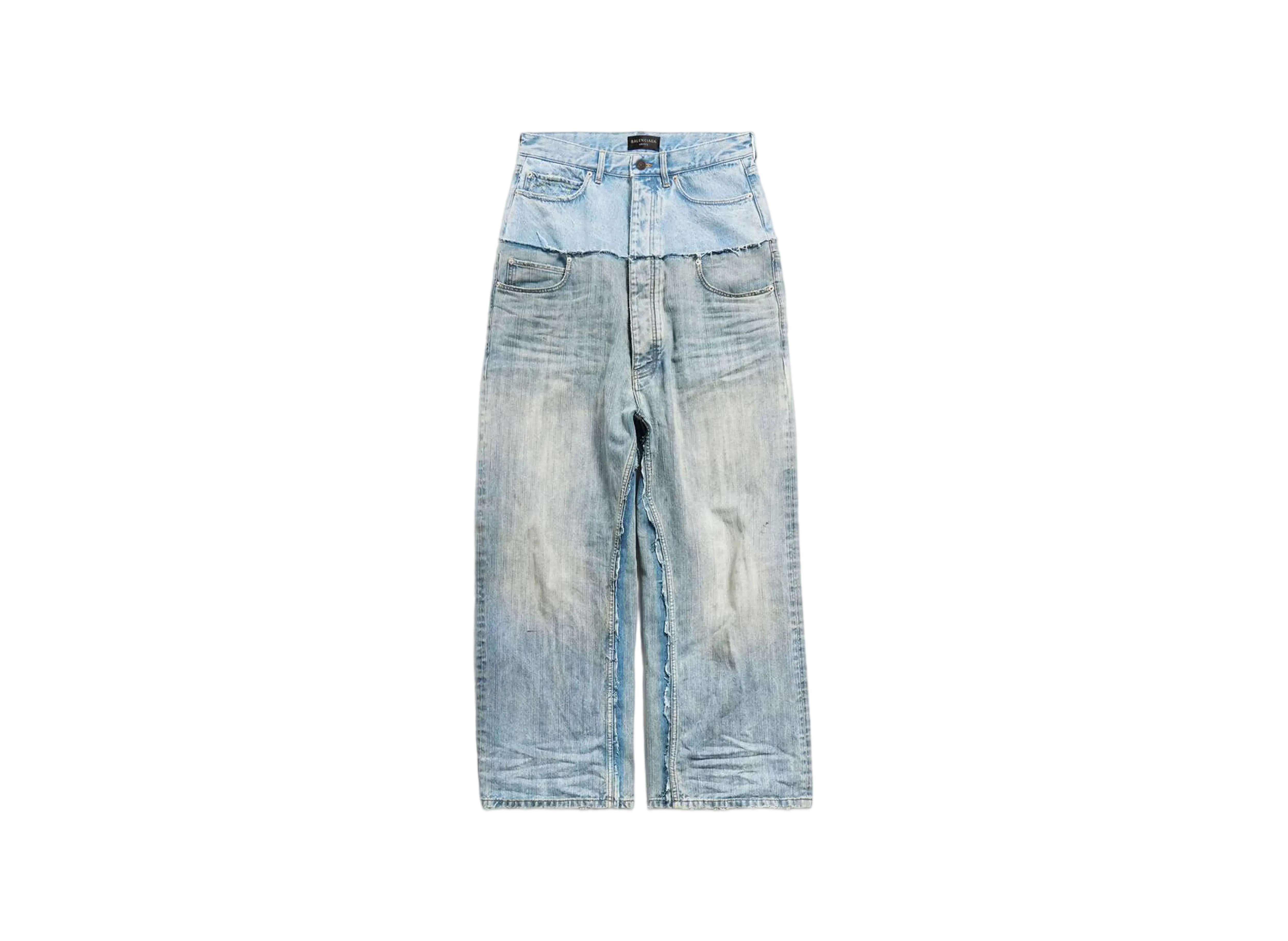 BALENCIAGA Cut-Up Baggy Pants "Blue"