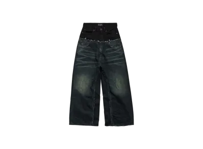 BALENCIAGA Cut-Up Baggy Pants "Black"