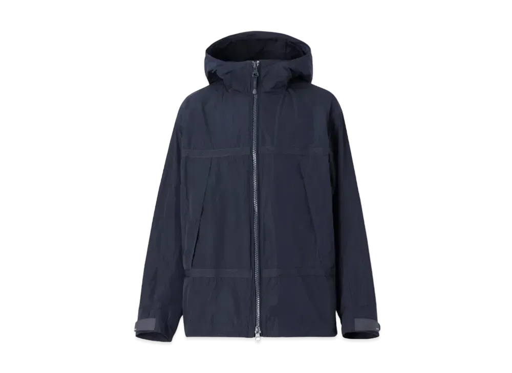 Burberry Men's Logo Applique Lightweight Hooded Jacket "Ink"