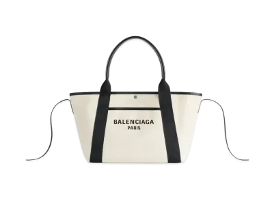 BALENCIAGA Biarritz Medium Tote Bag "Beige/Black"