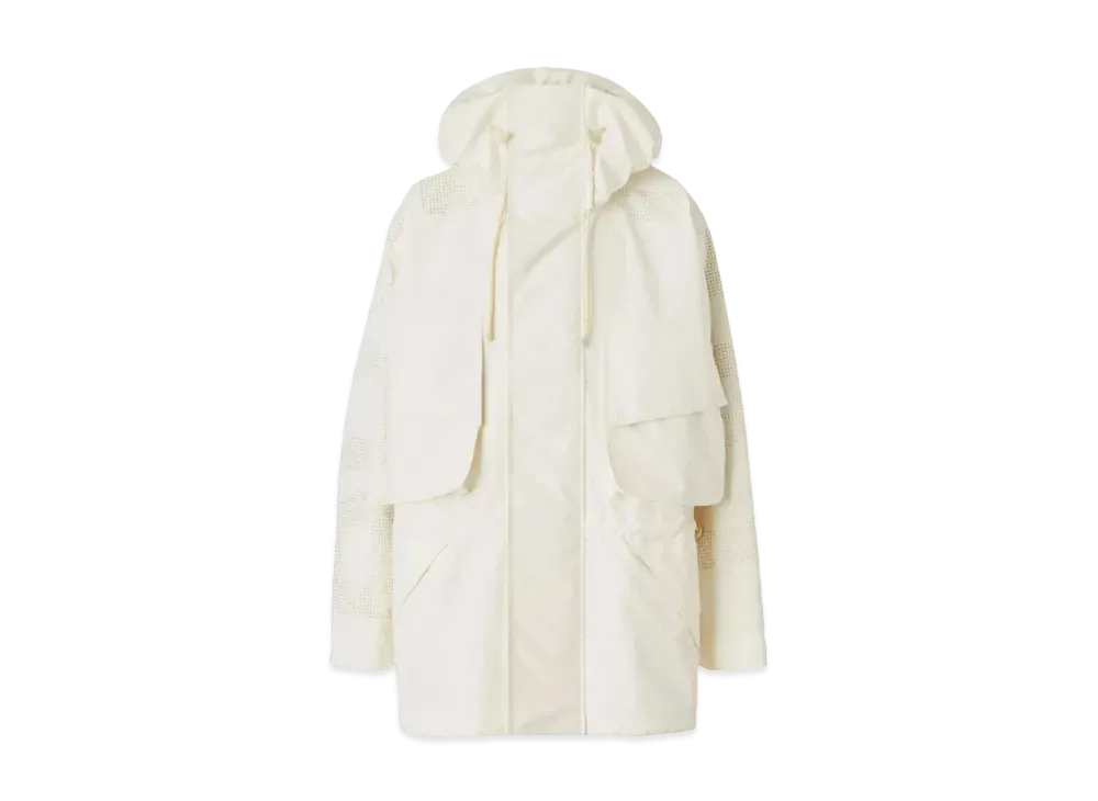 Burberry Men's Logo Oversized Parka "Parchment"