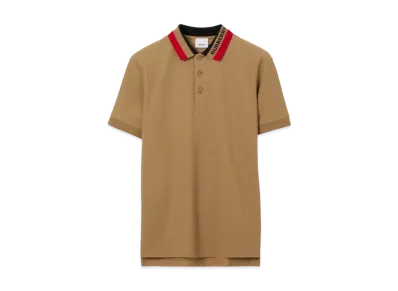 Burberry Men's Logo Detail Polo Shirt "Camel"
