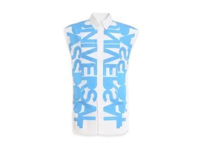 Burberry Sleeveless Shirt "Light Blue"