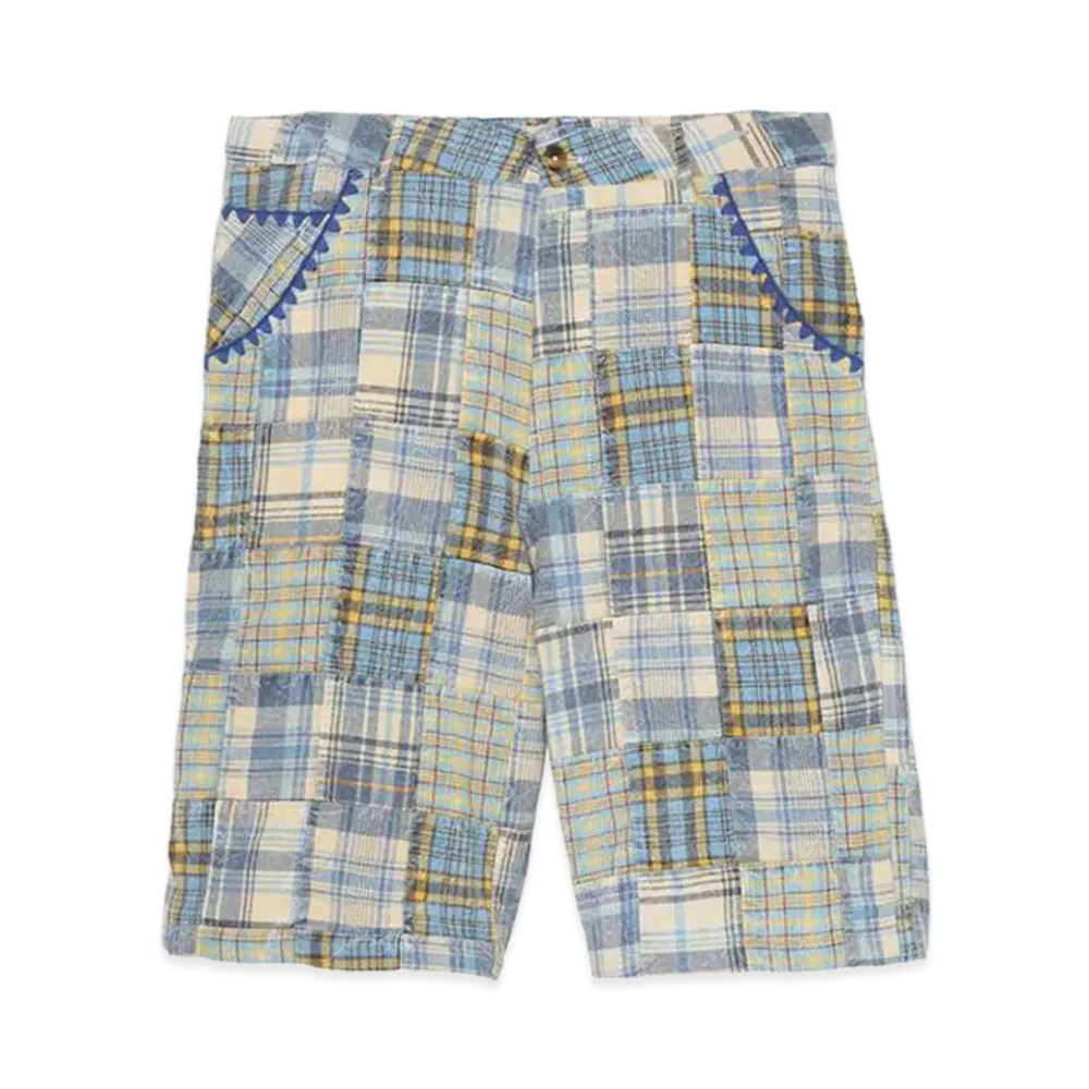 ZARA x Bad Bunny Benito Antonio Check Patchwork Relaxed Fit Bermuda Pants "Multicolor"