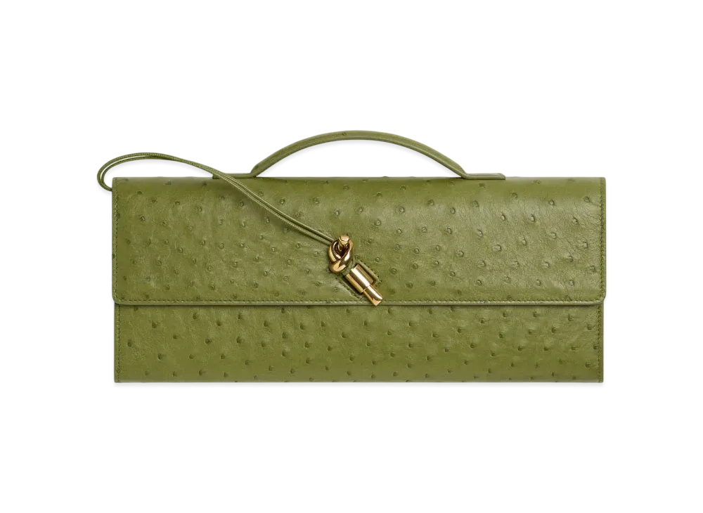 Bottega Veneta Andiamo Clutch "Matcha"