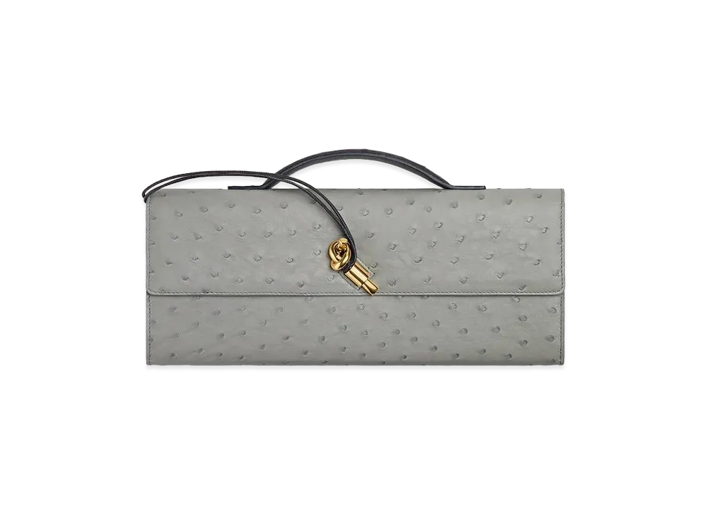 Bottega Veneta Andiamo Clutch Bag "Sterling/Nocturnal"