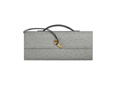 Bottega Veneta Andiamo Clutch Bag "Sterling/Nocturnal"