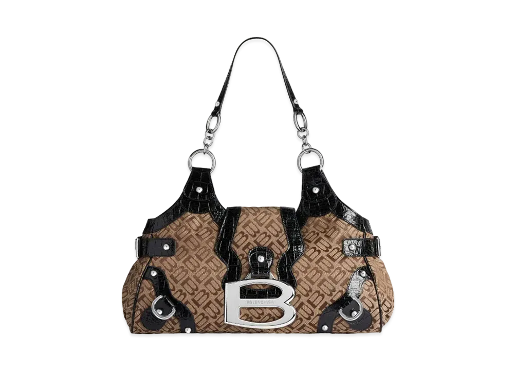 バレンシアガ エセックス ミディアム ボウリングバッグ 