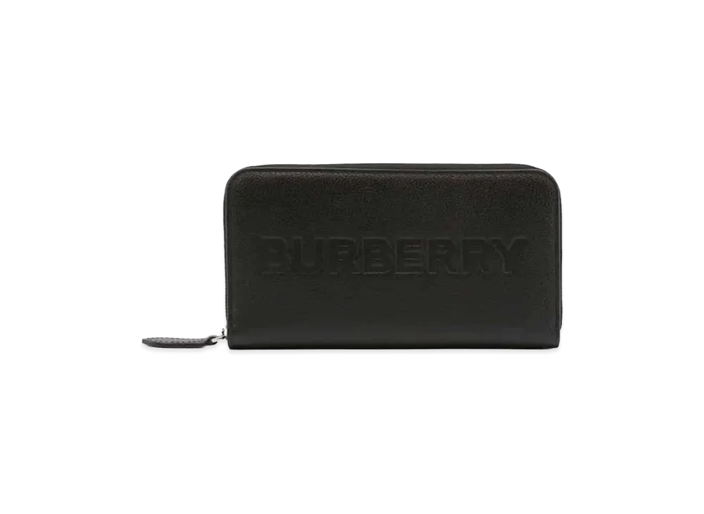 バーバリー ポーターレザー フラップコンチネンタル ロングウォレット "ブラック" 80528311