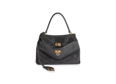 BALENCIAGA Rodeo Mini Handbag With Rhinestones "Black"