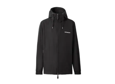 Burberry Men's Horseferry Square Print Lightweight Hooded Jacket "Black"