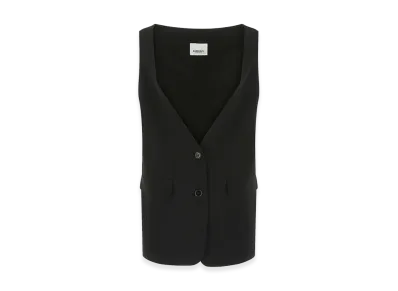 Burberry Women's Silk Oversize Vest "Black"