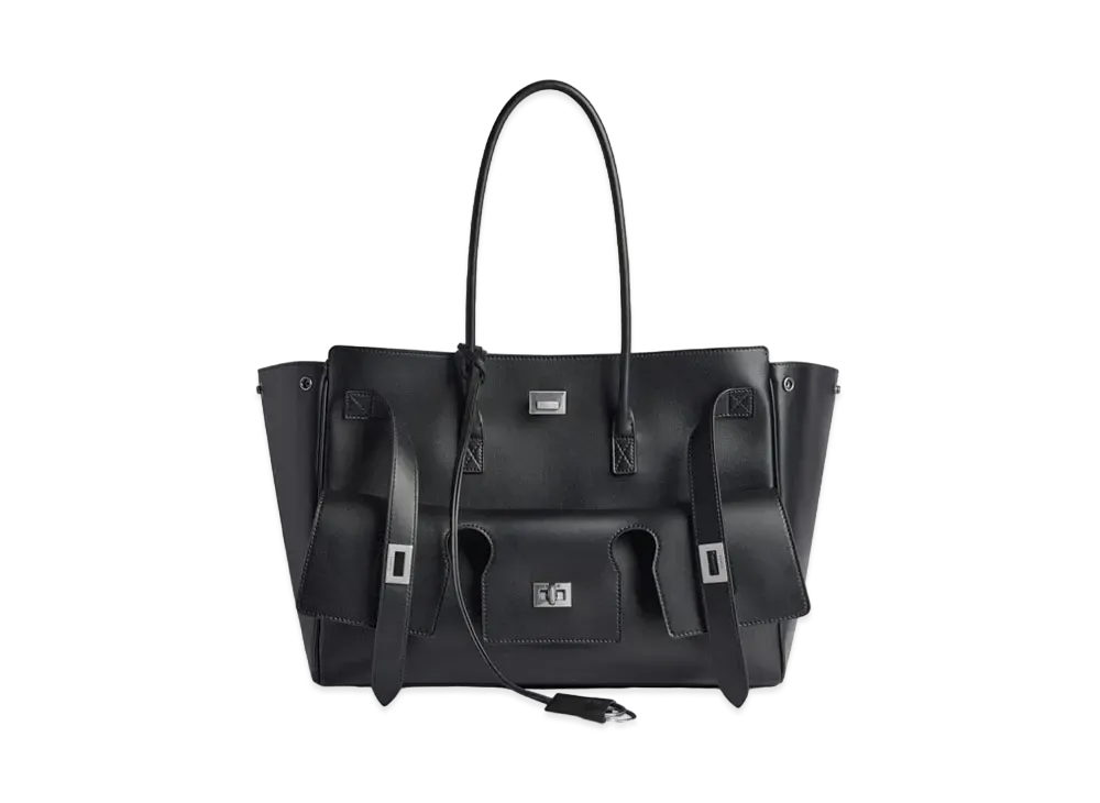 BALENCIAGA Bel Air Medium Carry All Bag "Black"