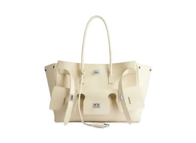 BALENCIAGA Bel Air Medium Carry All Bag "Soya"