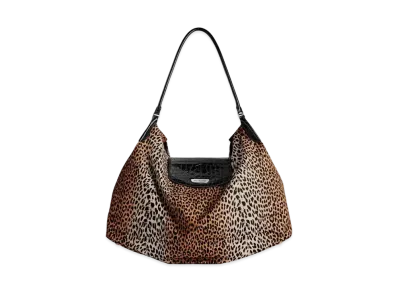BALENCIAGA Geneve Large Hobo Bag Leopard Print "Beige"