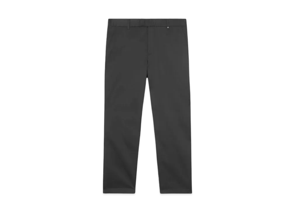 Burberry Men's Slim Fit Monogram Motif Stretch Cotton Chino "Black"