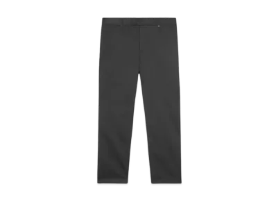 Burberry Men's Slim Fit Monogram Motif Stretch Cotton Chino "Black"