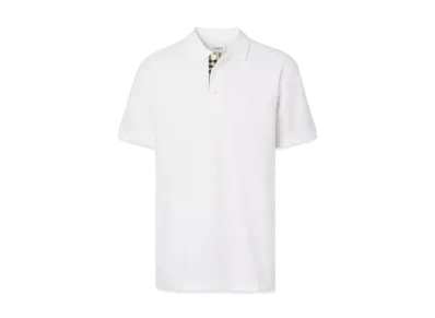 Burberry Men's Monogram Motif Polo Shirt "White"