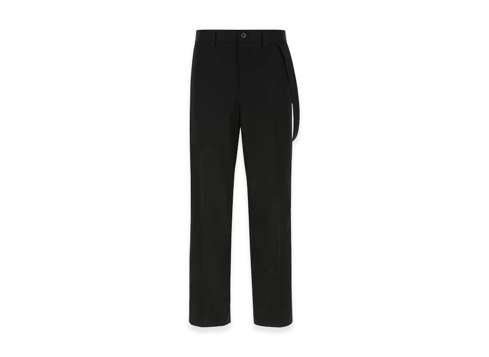 Burberry Cotton Wide-Leg Pant "Black"