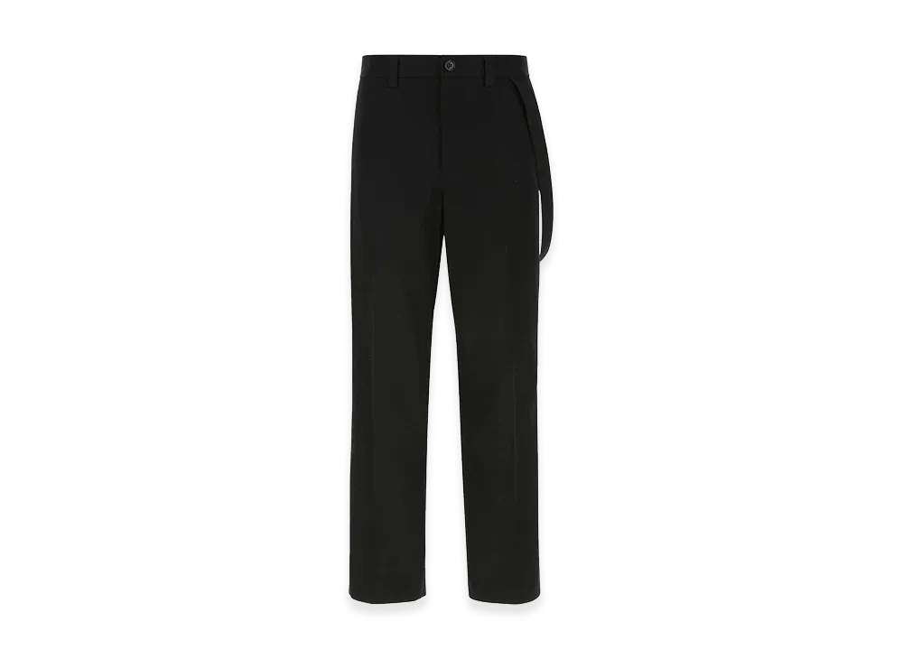 Burberry Cotton Wide-Leg Pant "Black"