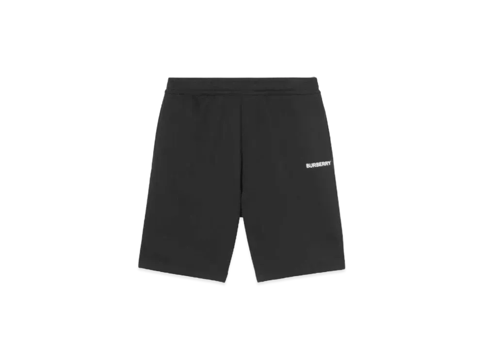 Burberry Men's Logo Print Cotton Shorts "Black"