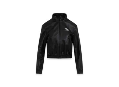 BALENCIAGA Women's Fitted Tracksuit Jacket "Black"