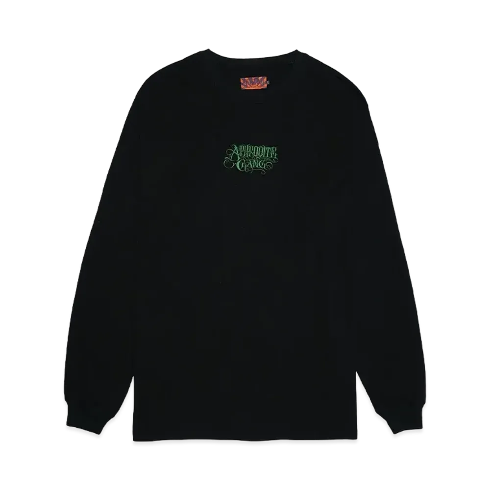 APHRODITEGANG Classic Logo L/S Tee Black "Green"