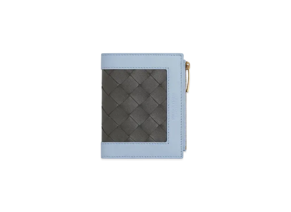 Bottega Veneta Angolo Small Bi-Fold Wallet "Lunar/Lapilli"