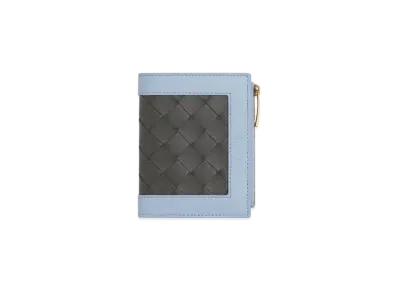Bottega Veneta Angolo Small Bi-Fold Wallet "Lunar/Lapilli"