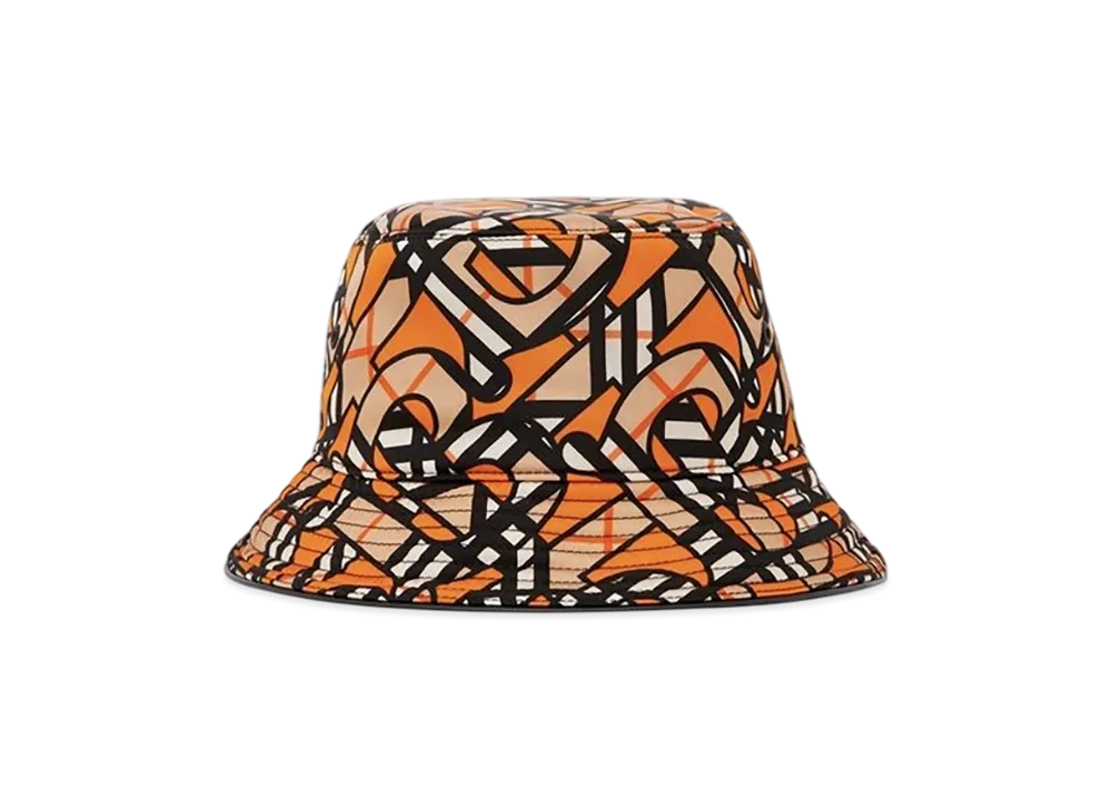 Burberry Monogram Print Bucket Hat "Orange"
