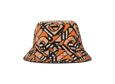 Burberry Monogram Print Bucket Hat "Orange"