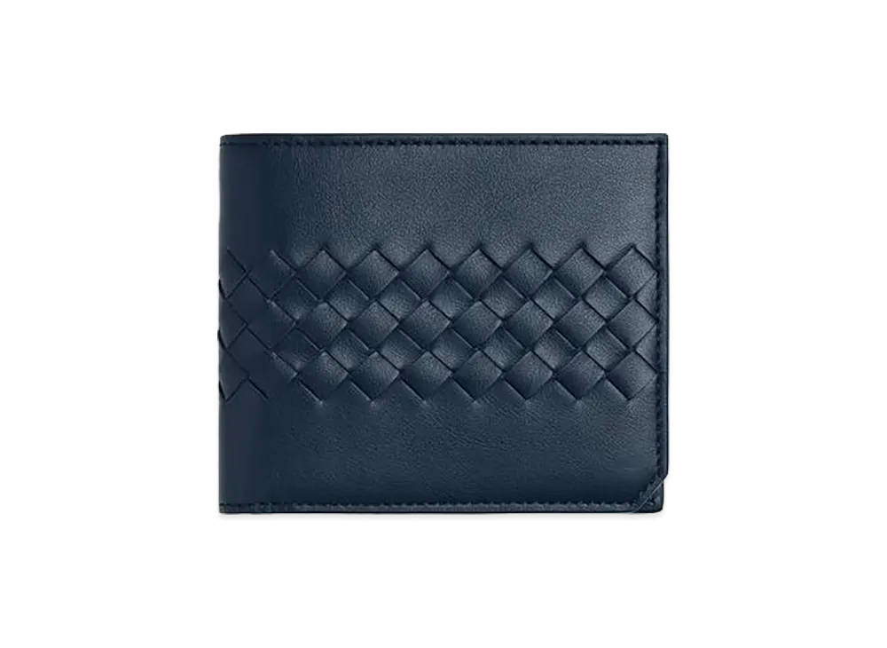 Bottega Veneta Intrecciato Piccolo Bi-fold Wallet with Coin Purse "Neptune"