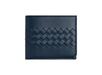Bottega Veneta Intrecciato Piccolo Bi-fold Wallet with Coin Purse "Neptune"