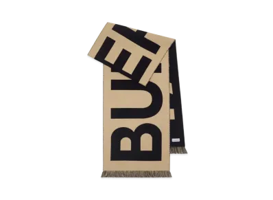 Burberry Logo Wool Scarf "Archive Beige"