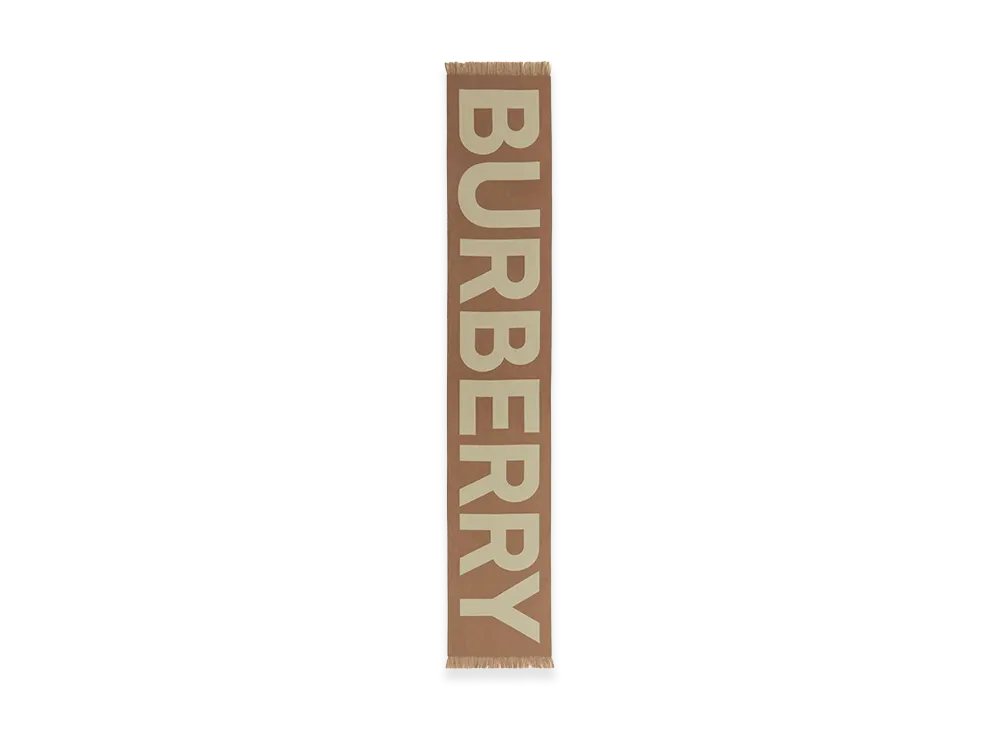 Burberry Embroidered Wool Scarf "Checked"