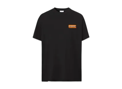 Burberry Men's Logo Applique Oversized T-shirt "Black"