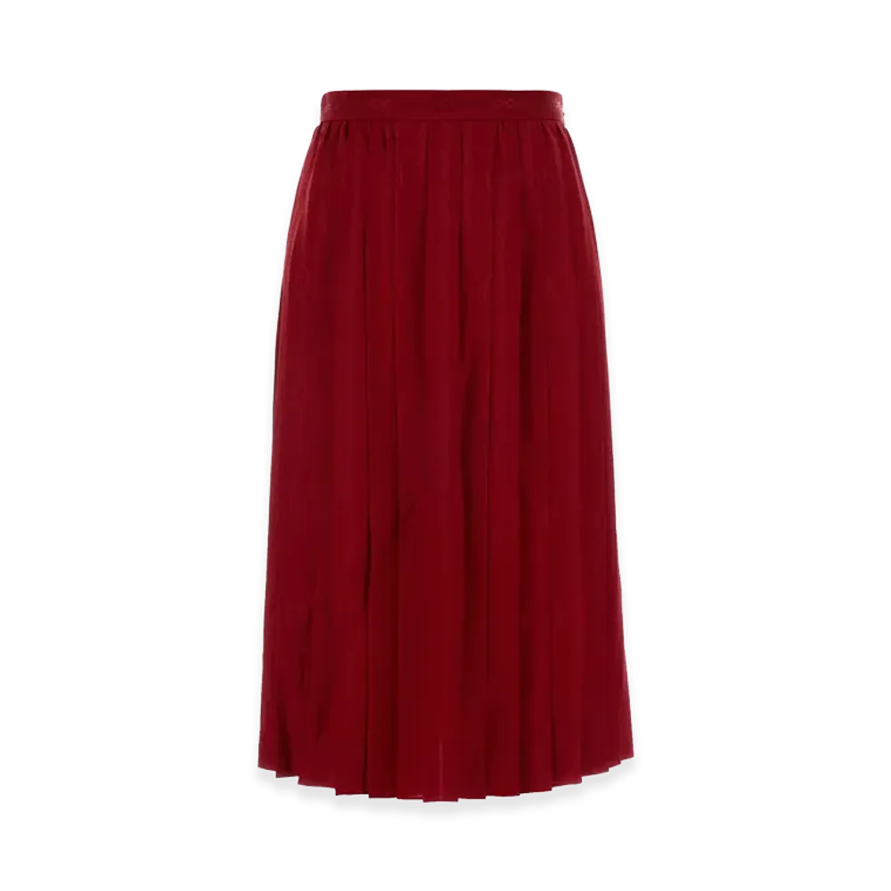 GUCCI Women's Twill Skirt "Red"