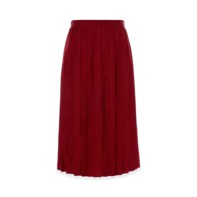 GUCCI Women's Twill Skirt "Red"