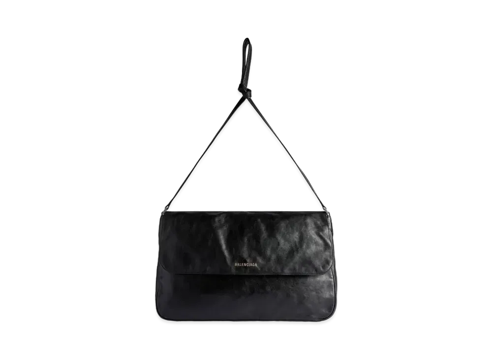 BALENCIAGA Grungy Medium Messenger Bag "Black"